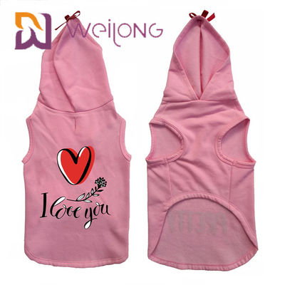 CVC ватка фуфайки хлопка держит теплых розовых собак/котов Hoodie любимца