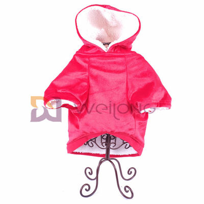 Нежность Hoodie любимца велюра осени сияющая и теплое пальто куртки собаки рождества BSCI