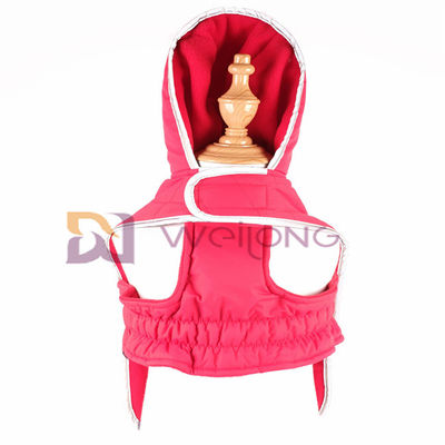 Hoodie любимца отверстия велкро куртки собаки Hoodie заплаты Taslan выстегивая отражательный