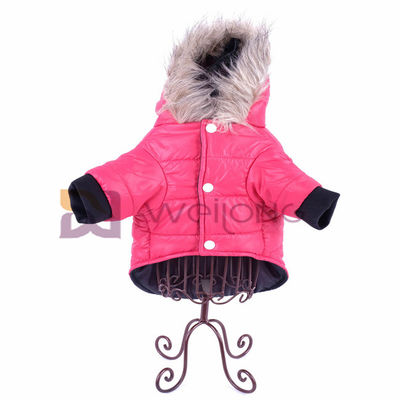 Ватин щелкает заполняя раскрывая outerwear собаки полиэстера Hoodie одежды любимца клобука меха