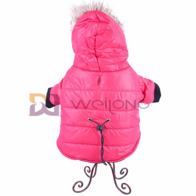 Ватин щелкает заполняя раскрывая outerwear собаки полиэстера Hoodie одежды любимца клобука меха