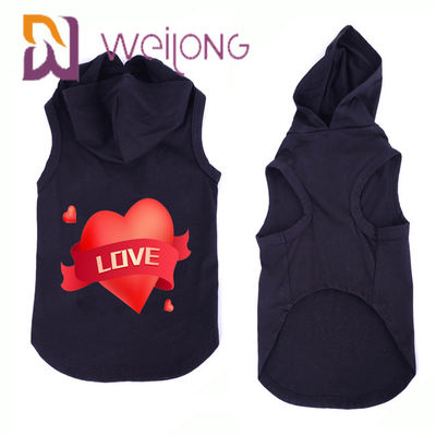 Одежды собаки и кошки Hoodie любимца кота осени безрукавной напечатанные собакой