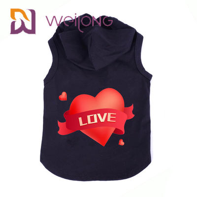 Одежды собаки и кошки Hoodie любимца кота осени безрукавной напечатанные собакой