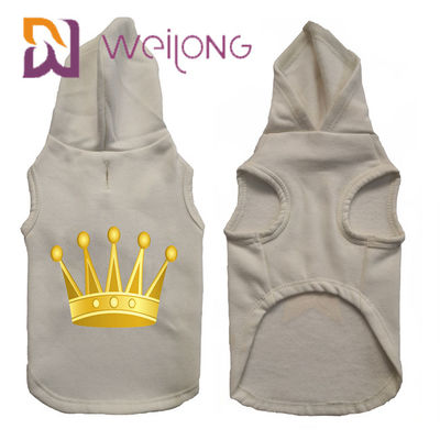 Ориентированный на заказчика Hoodie собаки хлопка картин CVC с резиновой печатью