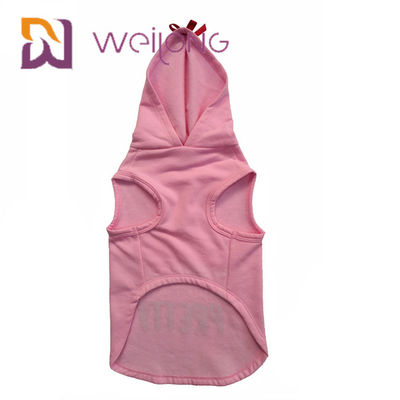 CVC ватка фуфайки хлопка держит теплых розовых собак/котов Hoodie любимца
