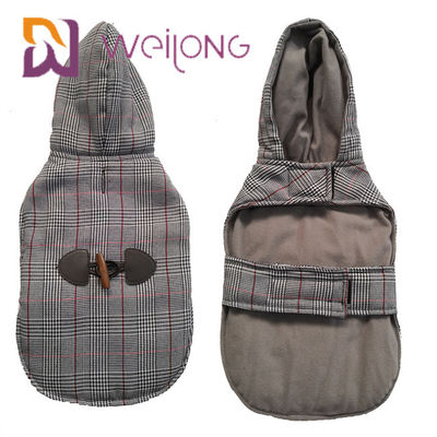 Houndstooth почистило Hoodies щеткой собаки трико изготовленные на заказ зима держит теплый Hoodie щенка BSCI