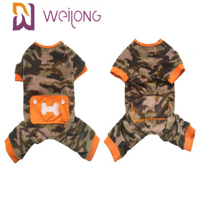 Поли ватка Onesie собаки черепа камуфлирования пижамы любимца зимы ватки