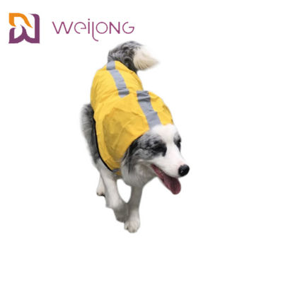 Водоустойчивая отражательная куртка Windbreaker собаки плаща любимца с клобуком