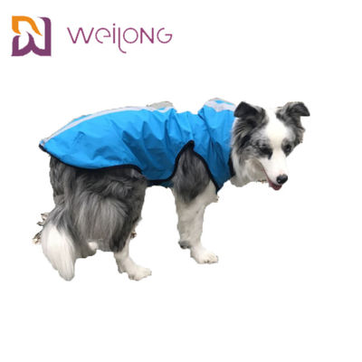 Водоустойчивая отражательная куртка Windbreaker собаки плаща любимца с клобуком