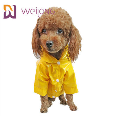 Плаща любимца PU куртка дождя щенка кожаного облегченного Windproof