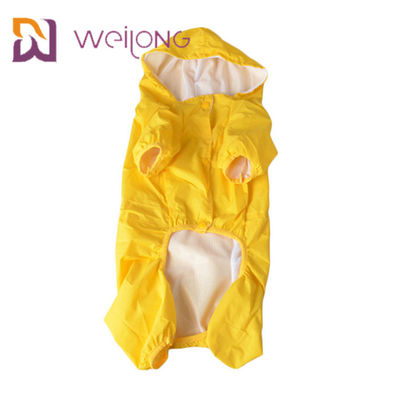 Курток плаща желтой собаки PU подкладка СЕТКИ кожаных облегченных Windproof