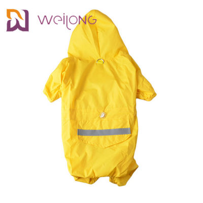 Курток плаща желтой собаки PU подкладка СЕТКИ кожаных облегченных Windproof