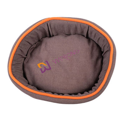Круглая собственная личность кровати собаки донута льна полностью Washable грея кровать комфорта собаки BSCI