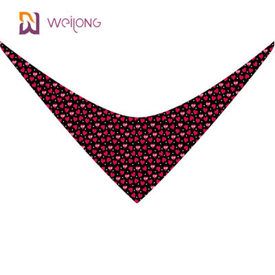 Набор Bib праздника любимца шарфа треугольника хлопка Bandana любимца дня Святого Валентина двойной