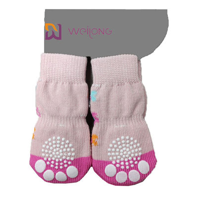 Выскальзывание любимца анти- вяжет носки Socks&amp;Cat собаки с резиновым протектором лапки подкрепления
