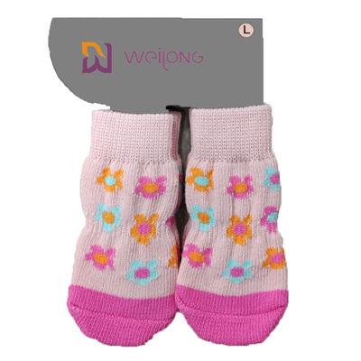 Выскальзывание любимца анти- вяжет носки Socks&amp;Cat собаки с резиновым протектором лапки подкрепления